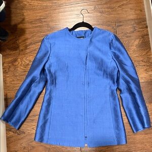 Vintage Giorgio Armani Royal Blue Silk Women's Blazer
